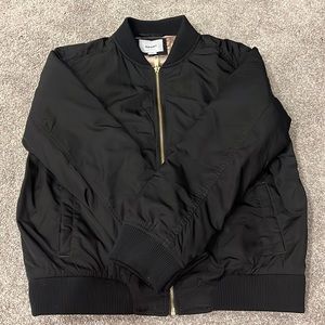 Black bomber jacket